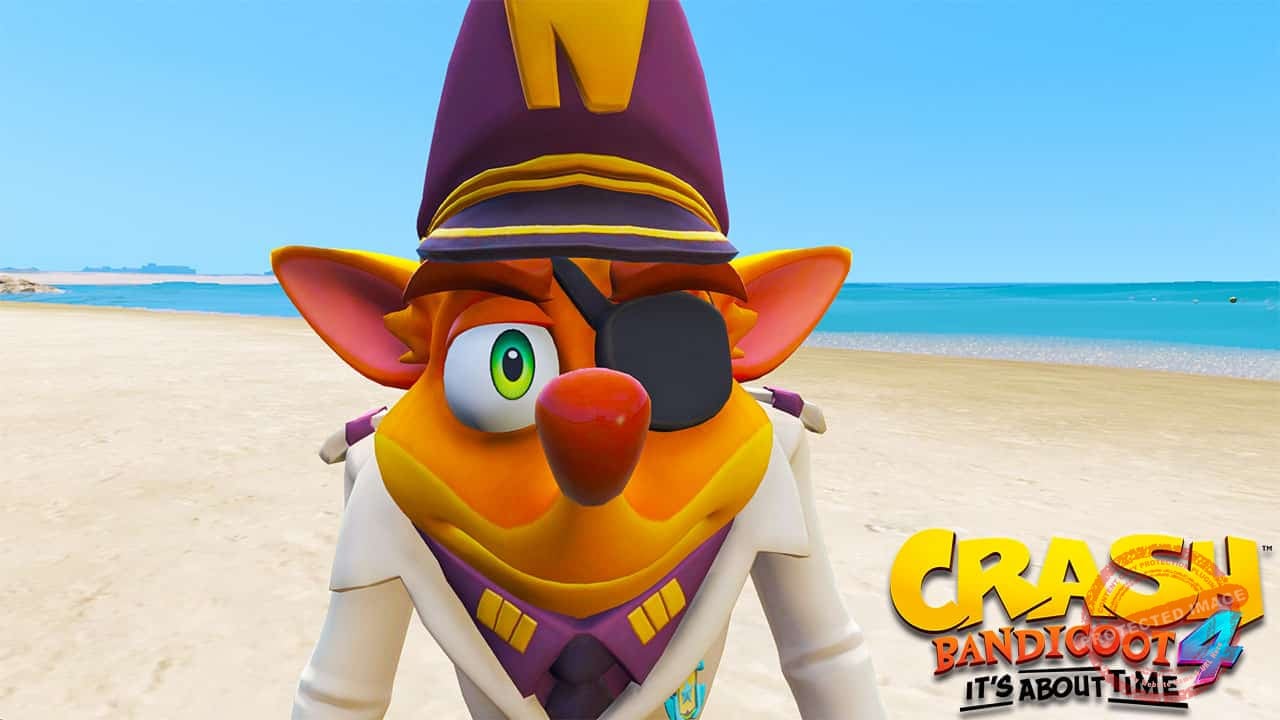 GTA 5 Mods Crash Militar in Crash Bandicoot 4