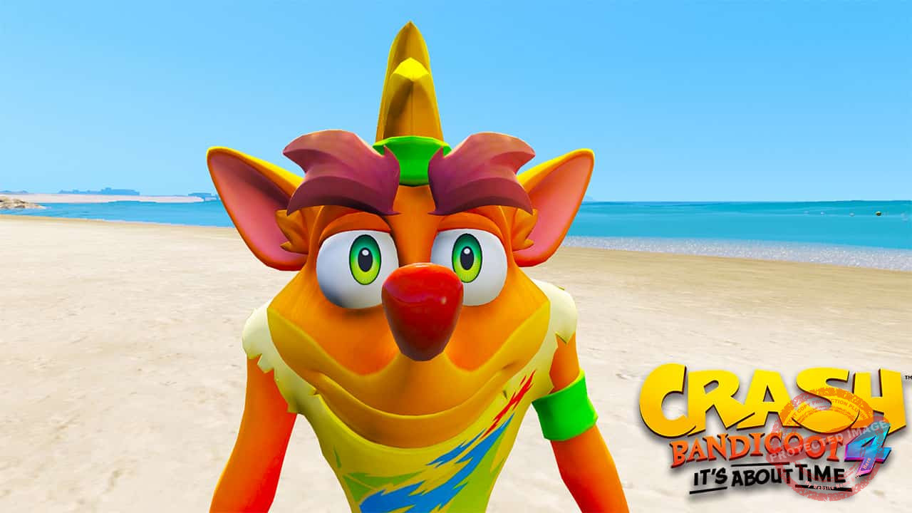 GTA 5 Mods Crash Nineties in Crash Bandicoot 4