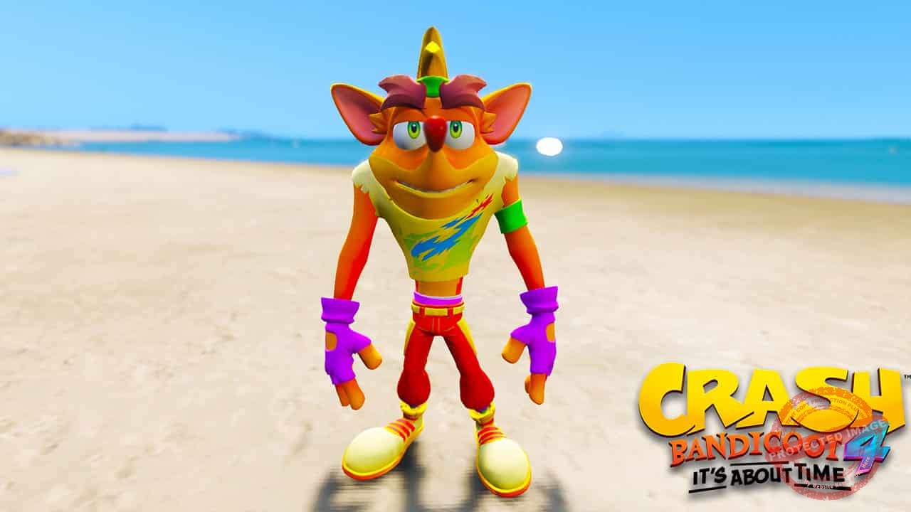 GTA 5 Mods Crash Nineties in Crash Bandicoot 4