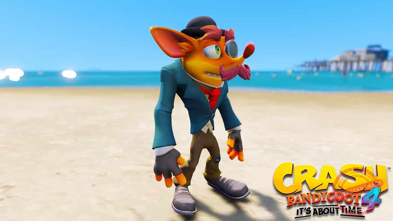 GTA 5 Mods Crash Ragtime in Crash Bandicoot 4