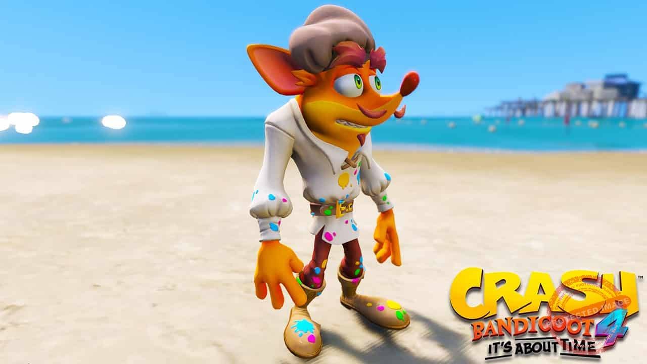 GTA 5 Mods Crash Painter in Crash Bandicoot 4
