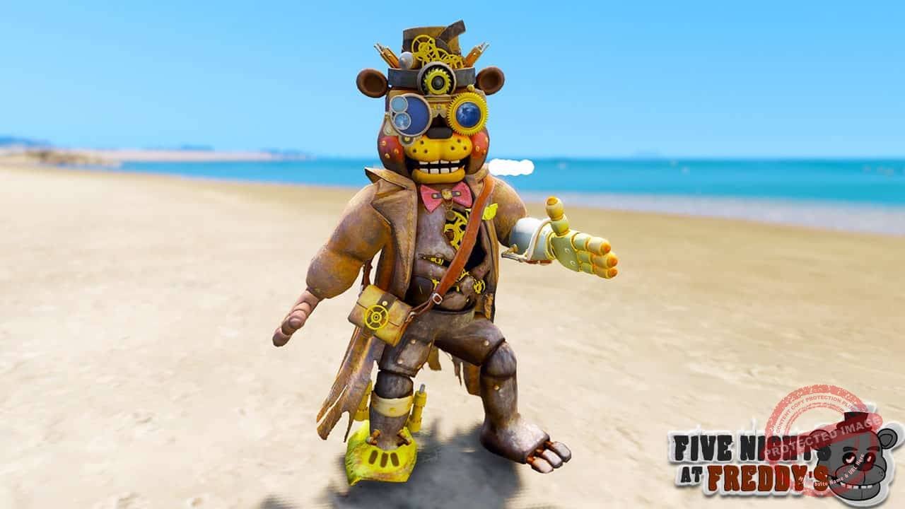 GTA 5 Mods FNAF Aeronaut Toy Freddy