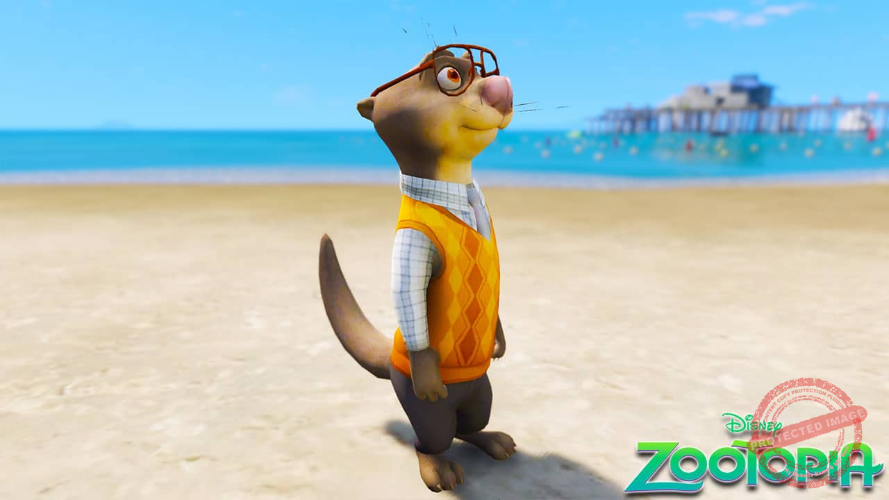 GTA 5 Mods Emmitt Otterton in Zootopia