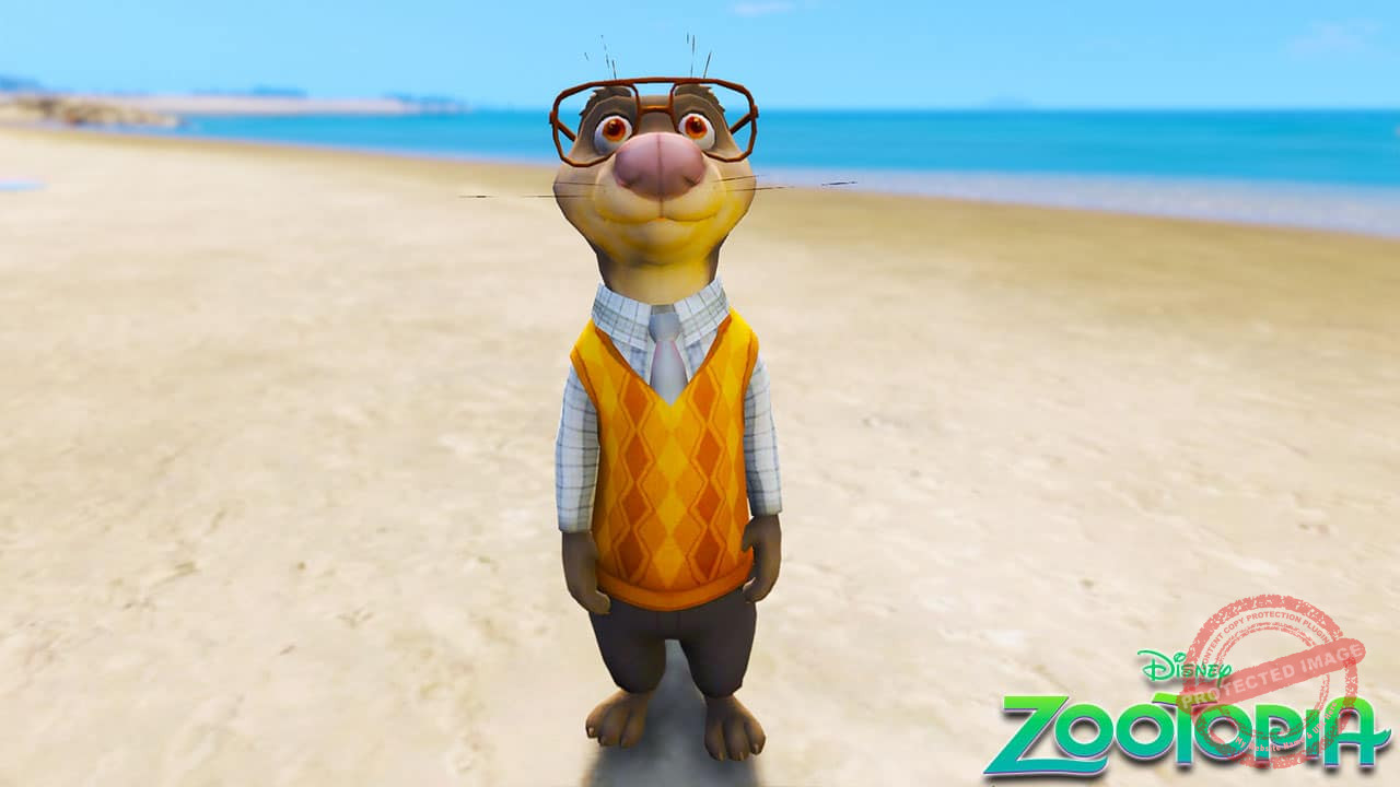 GTA 5 Mods Emmitt Otterton in Zootopia