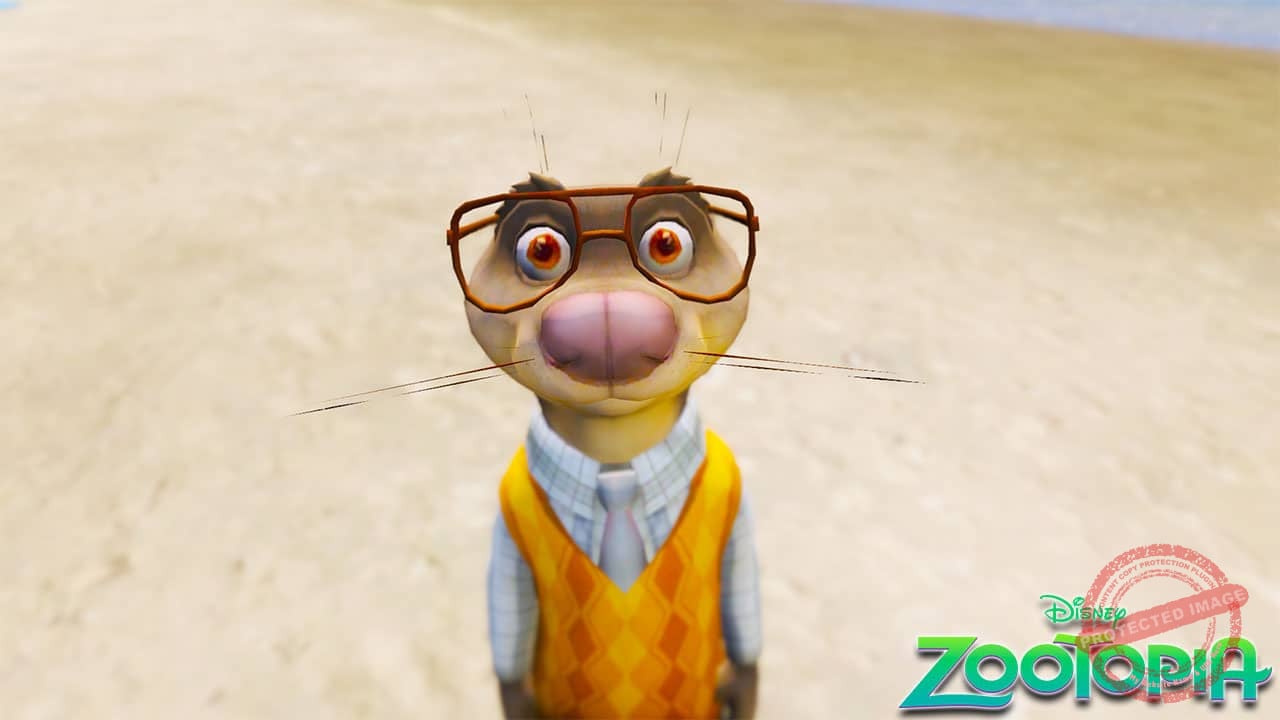GTA 5 Mods Emmitt Otterton in Zootopia
