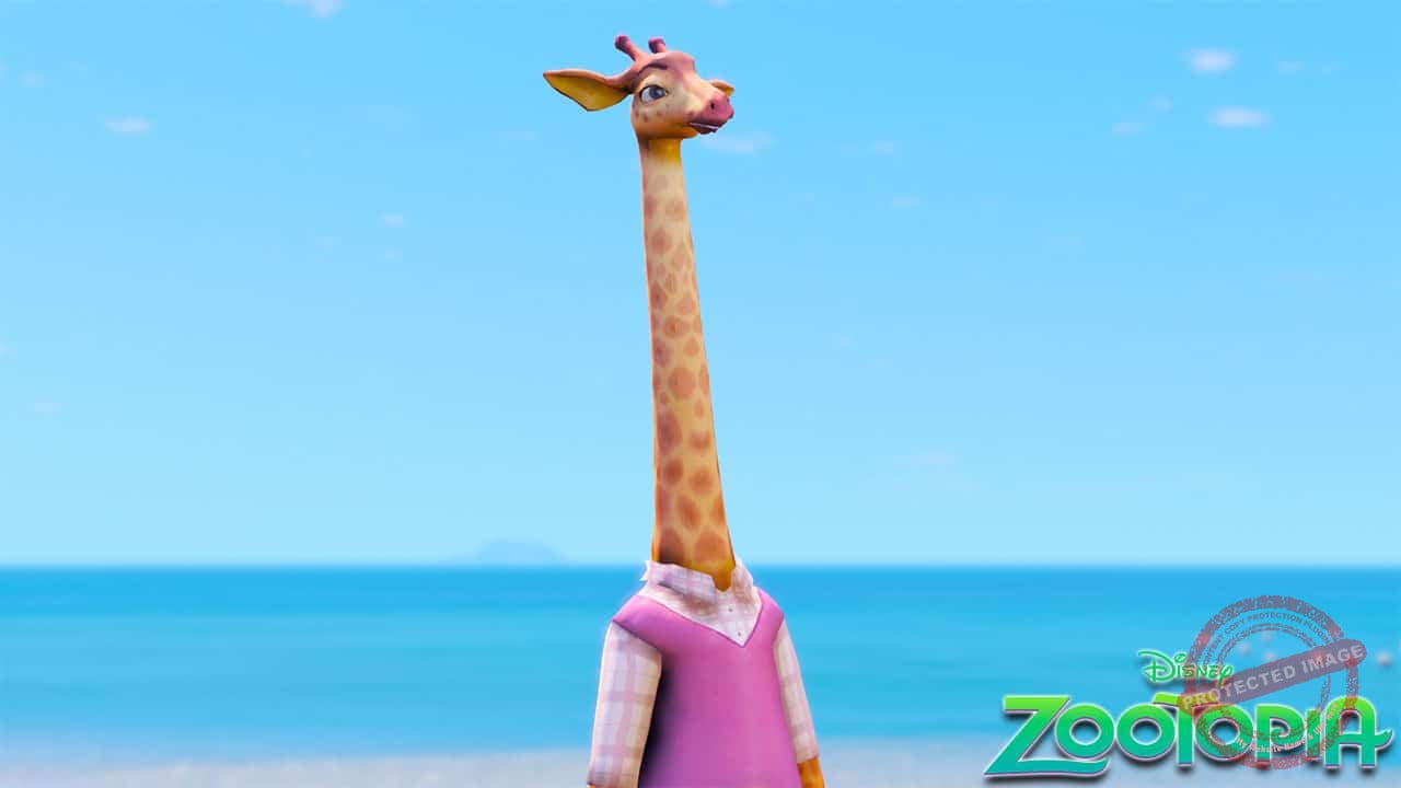 GTA 5 Mods Giraffe in Zootopia