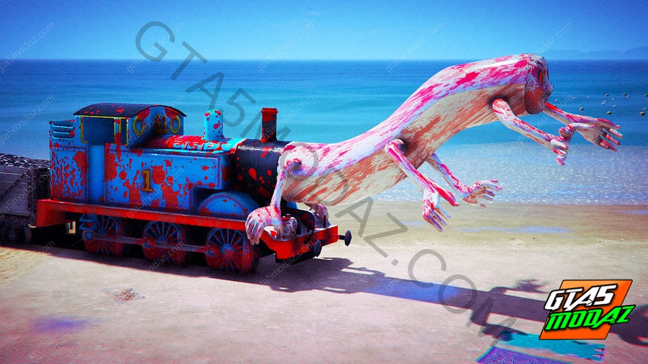 GTA 5 Mods Thomas Creepy The Tank Engine