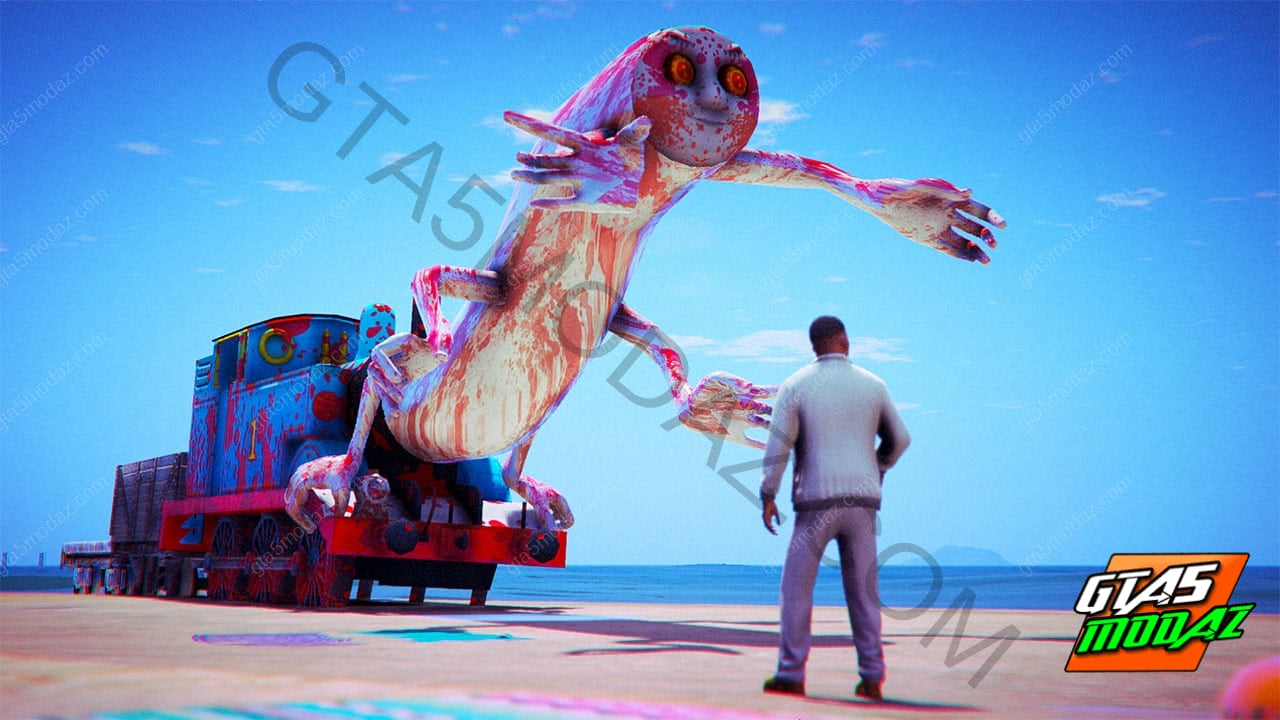 GTA 5 Mods Thomas Creepy The Tank Engine