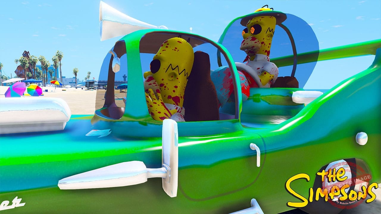 GTA 5 Mods Homer Simpson Car