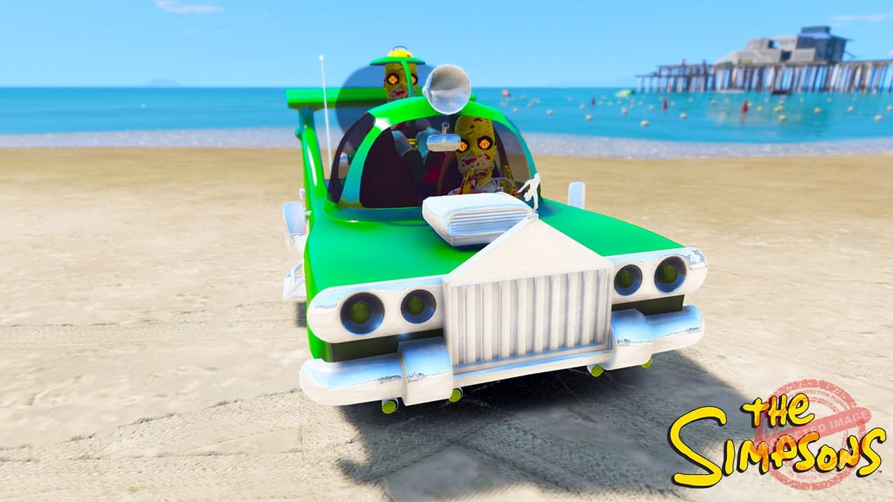 GTA 5 Mods Homer Simpson Car