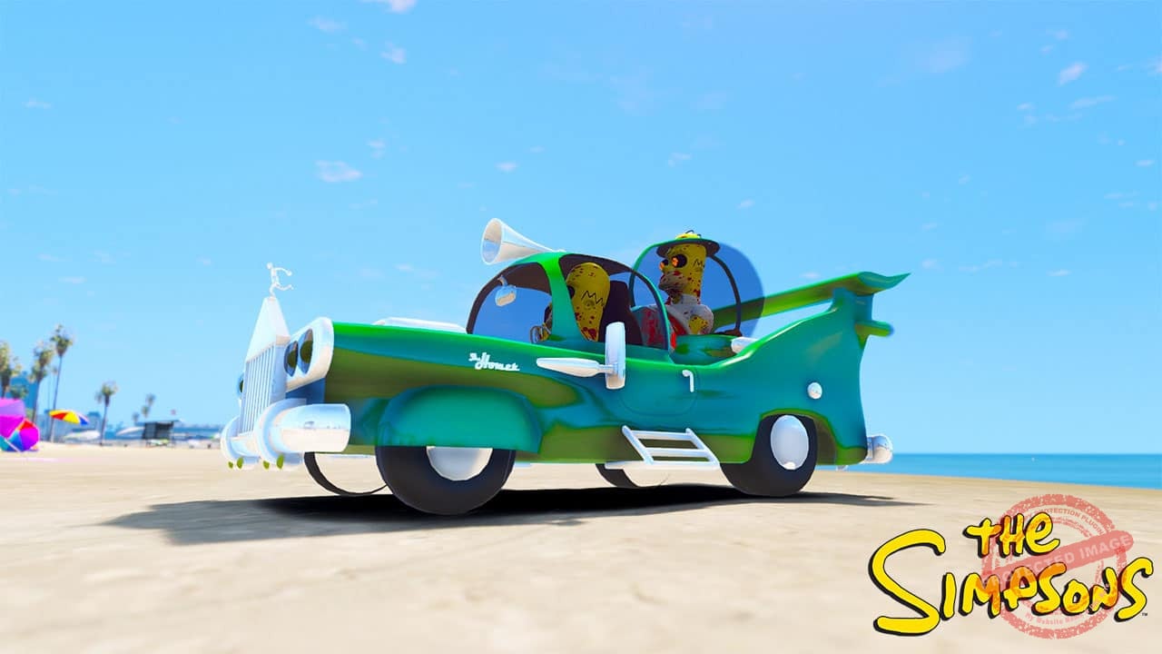 GTA 5 Mods Homer Simpson Car