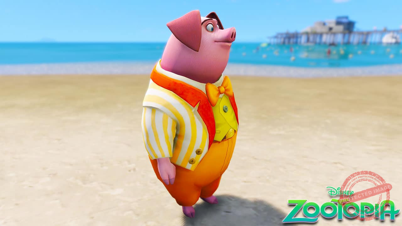 GTA 5 Mods Paul Suit in Zootopia