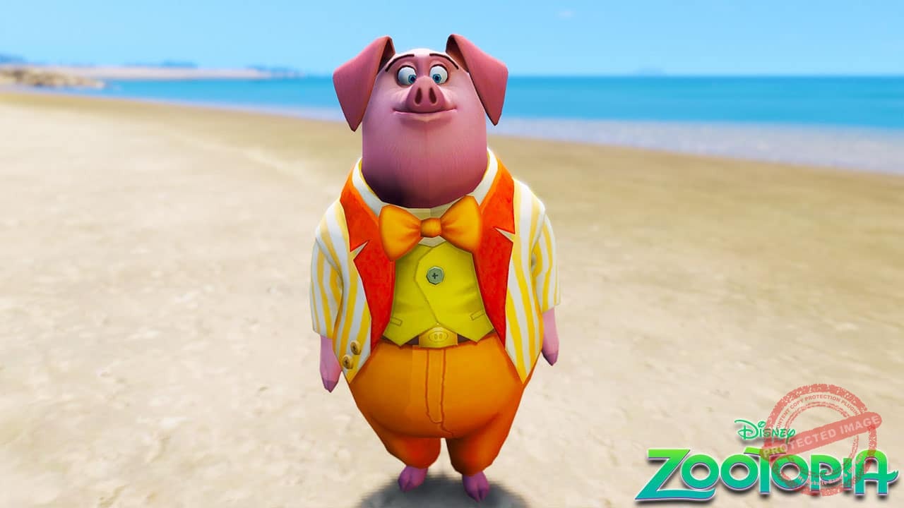 GTA 5 Mods Paul Suit in Zootopia