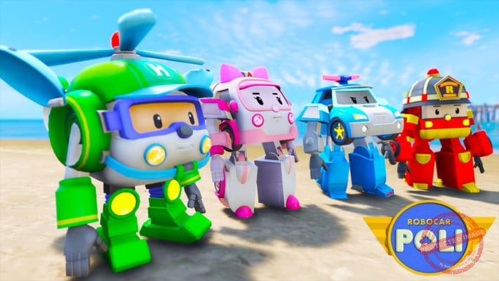 GTA 5 Mods Robocar Poli Robot FULL PACK - GTA 5 Mods Website