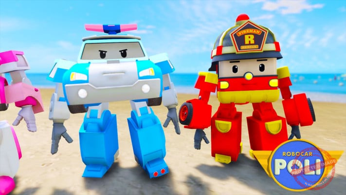 GTA 5 Mods Robocar Poli Robot FULL PACK - GTA 5 Mods Website