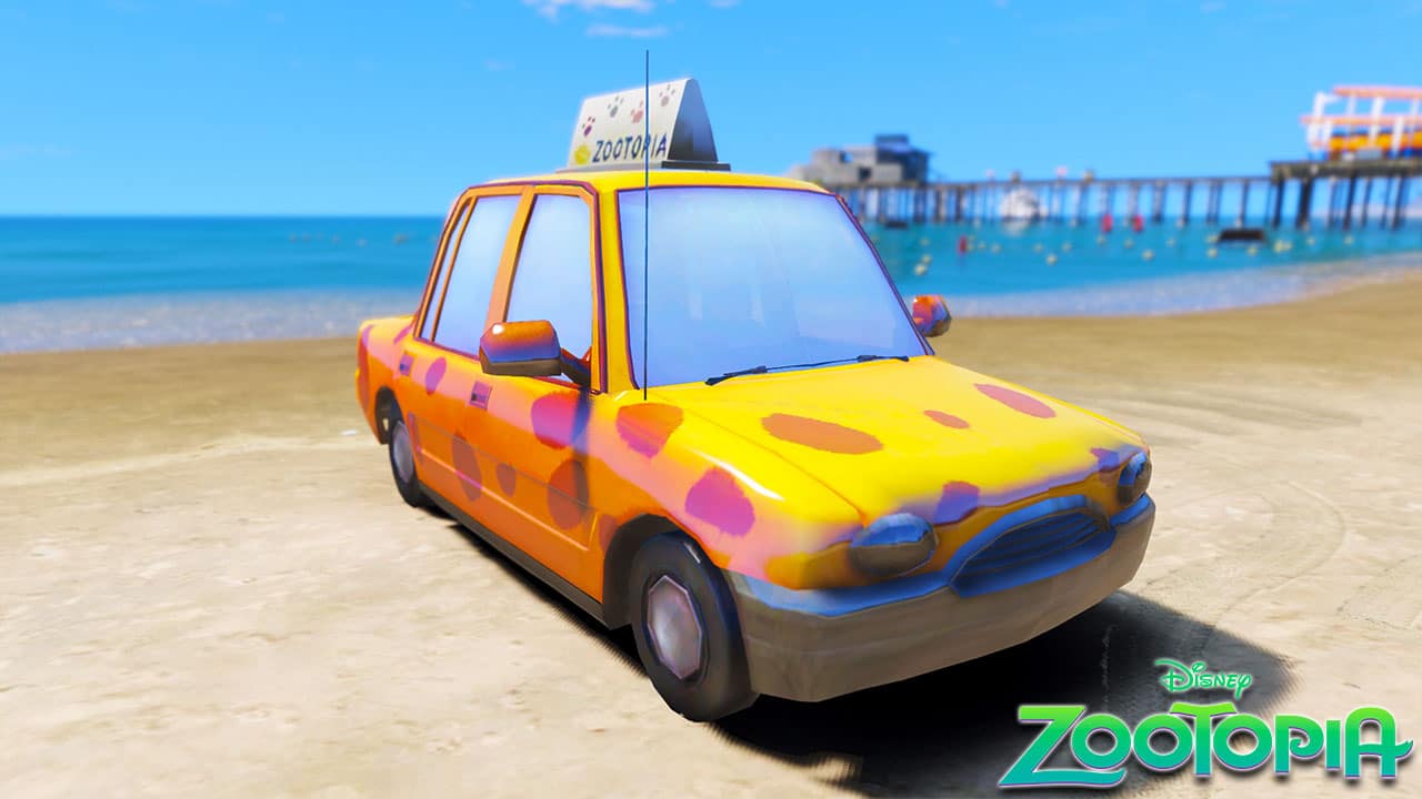 GTA 5 Mods Taxi Car in Zootopia