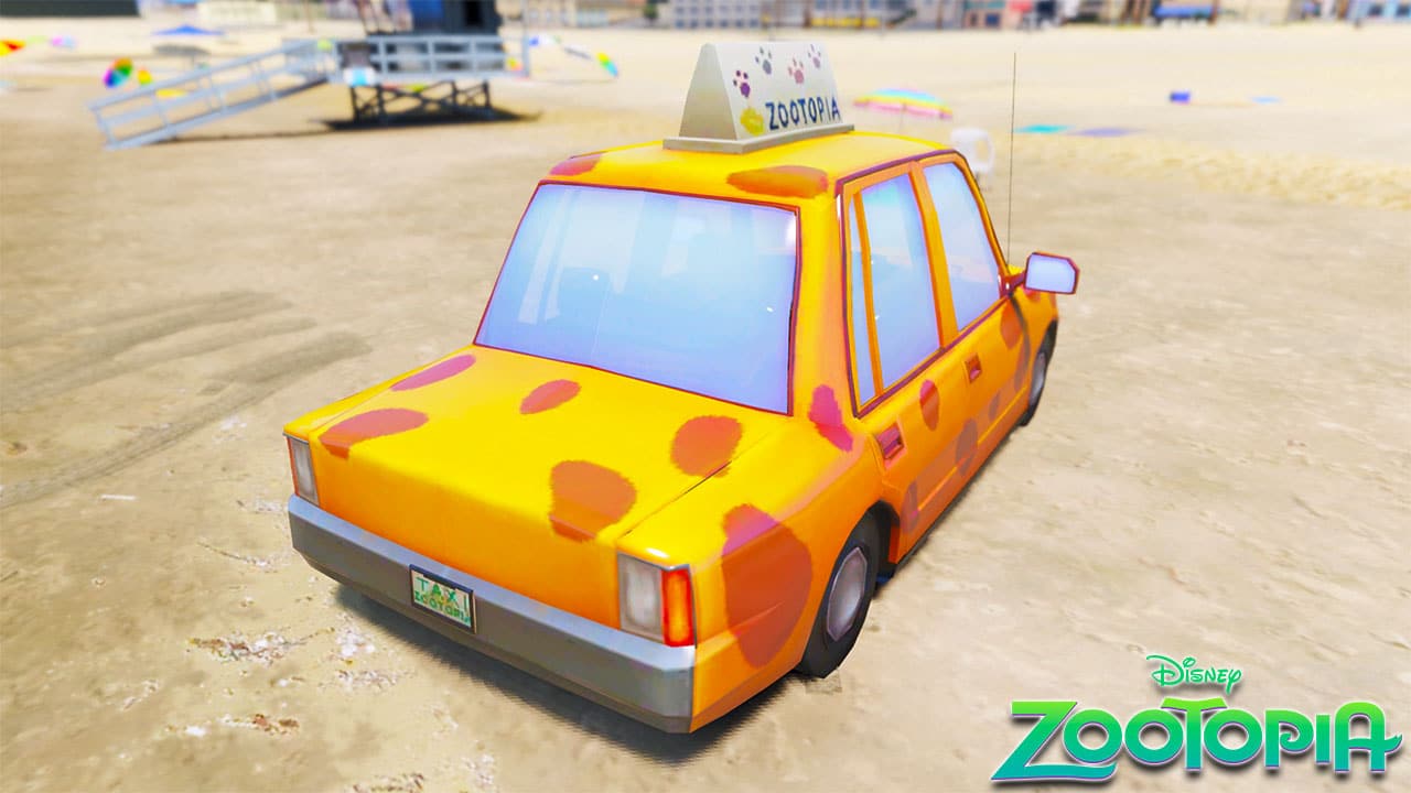 GTA 5 Mods Taxi Car in Zootopia