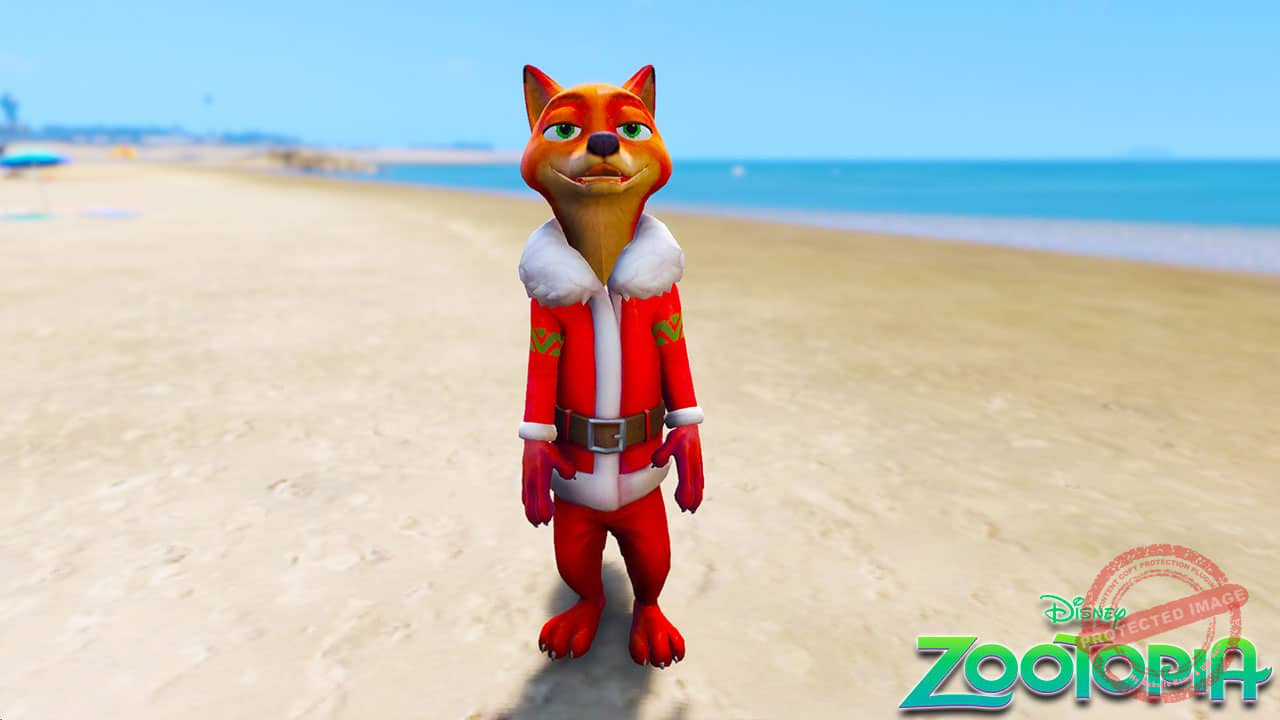 GTA 5 Mods Nick Christmas in Zootopia