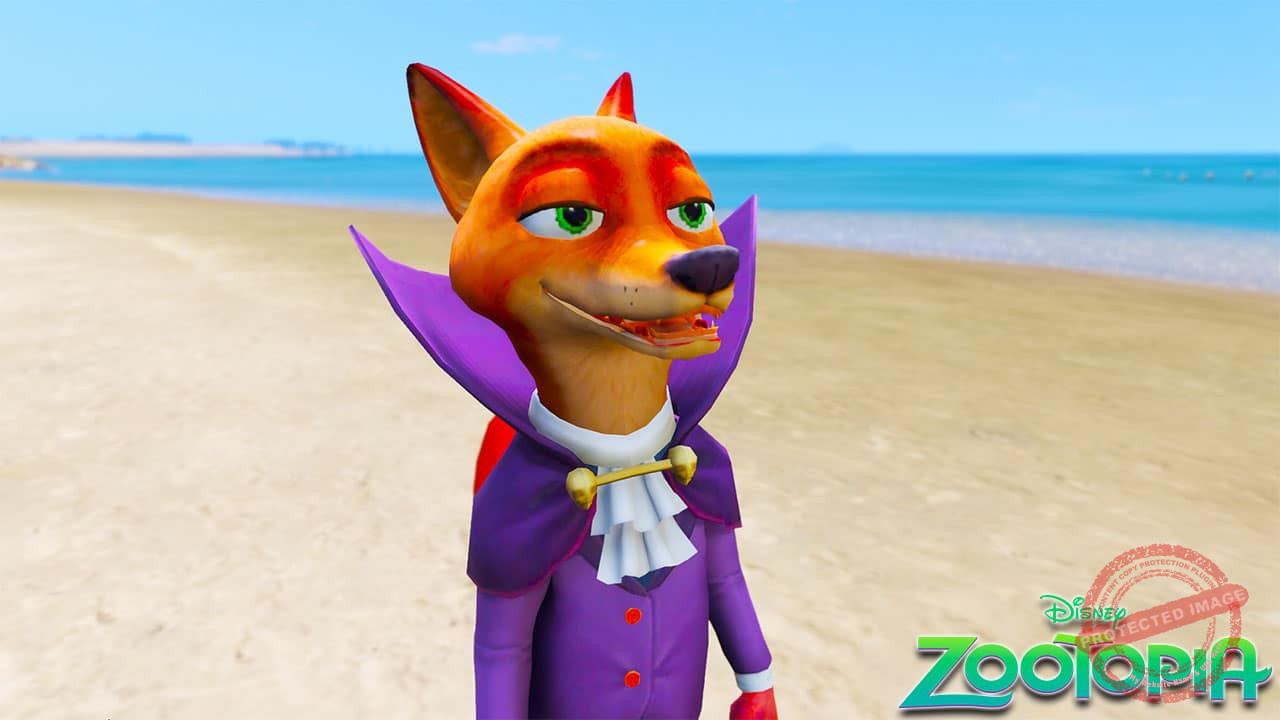 GTA 5 Mods Nick Halloween in Zootopia