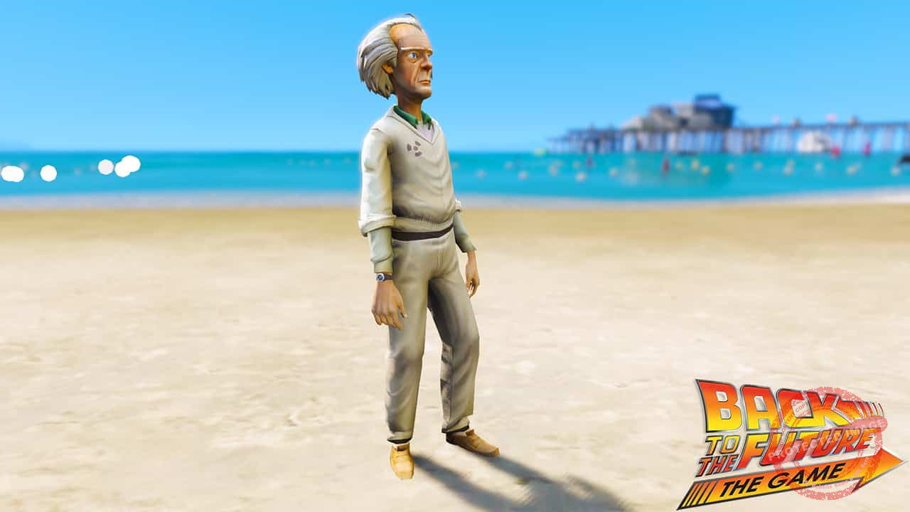 GTA 5 Mods Doc Brown in Back to the Future GTA 5 Mods Doc Brown in Back to the Future