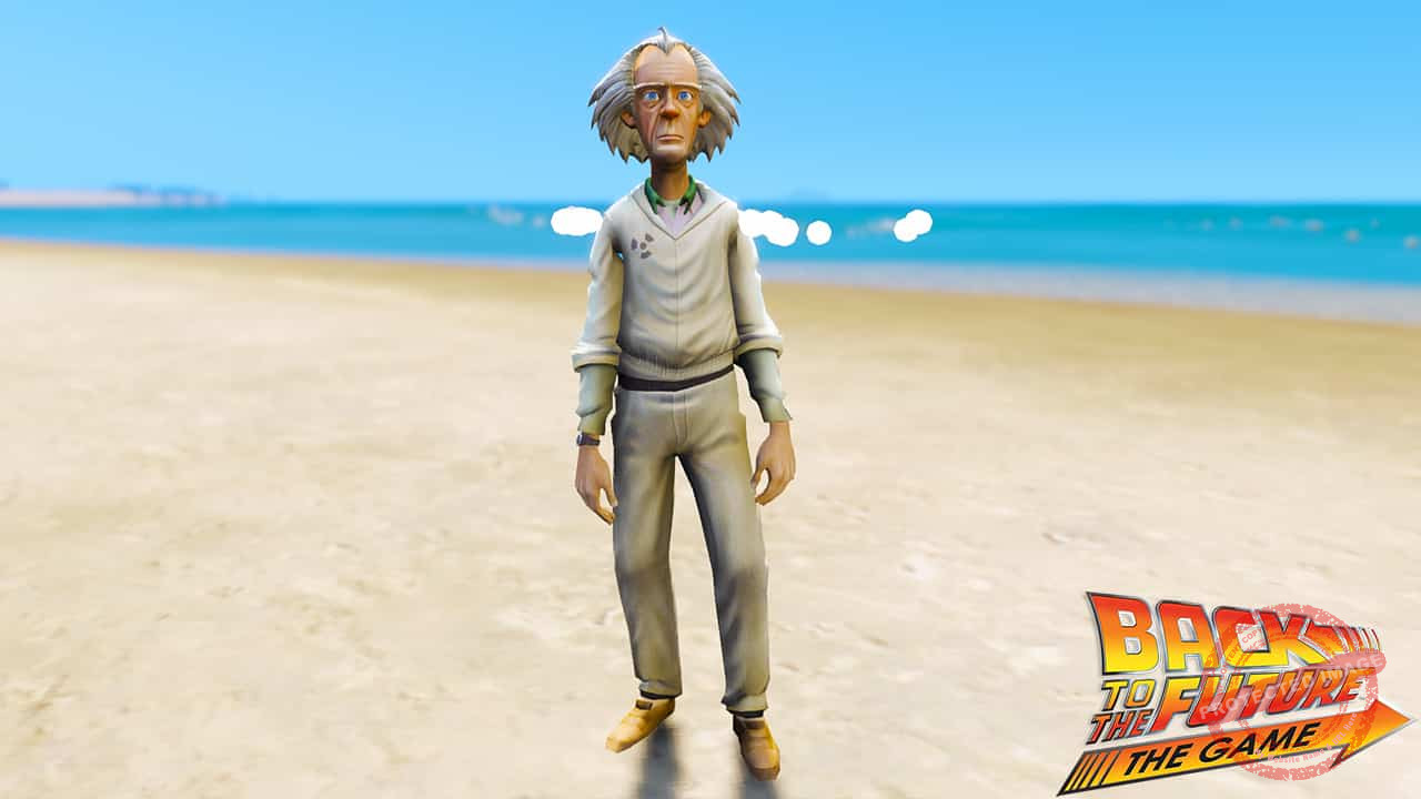 GTA 5 Mods Doc Brown in Back to the Future GTA 5 Mods Doc Brown in Back to the Future