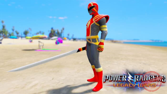 GTA 5 Mods Red Omega Ranger Power Rangers Legacy Wars - GTA 5 Mods Website