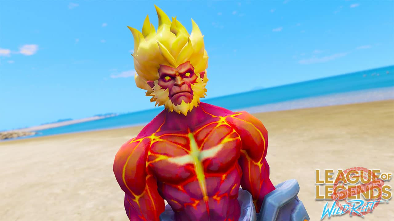 GTA 5 Mods Volcanic Wukong LOL Wild Rift
