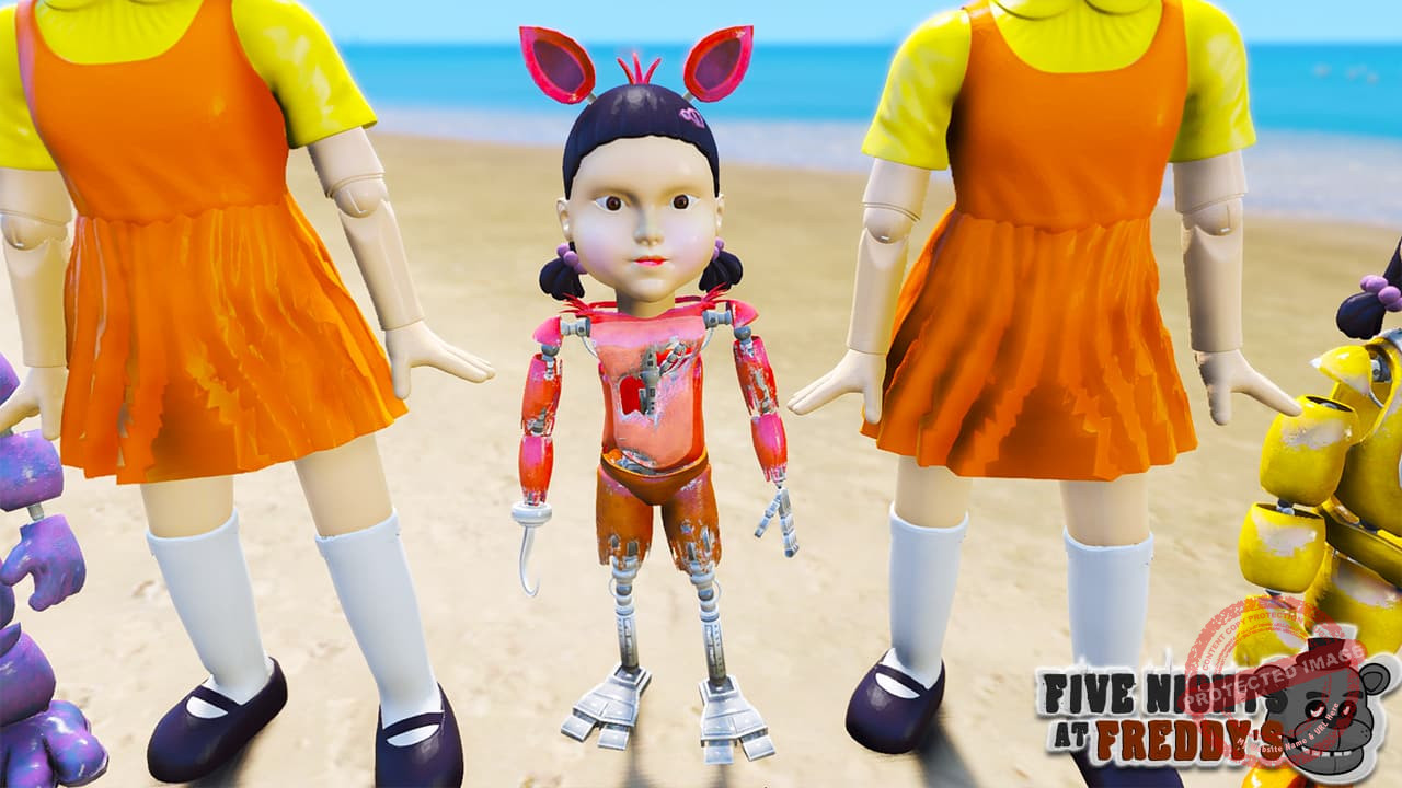 GTA 5 Mods FNAF Squid Game Doll Bundle