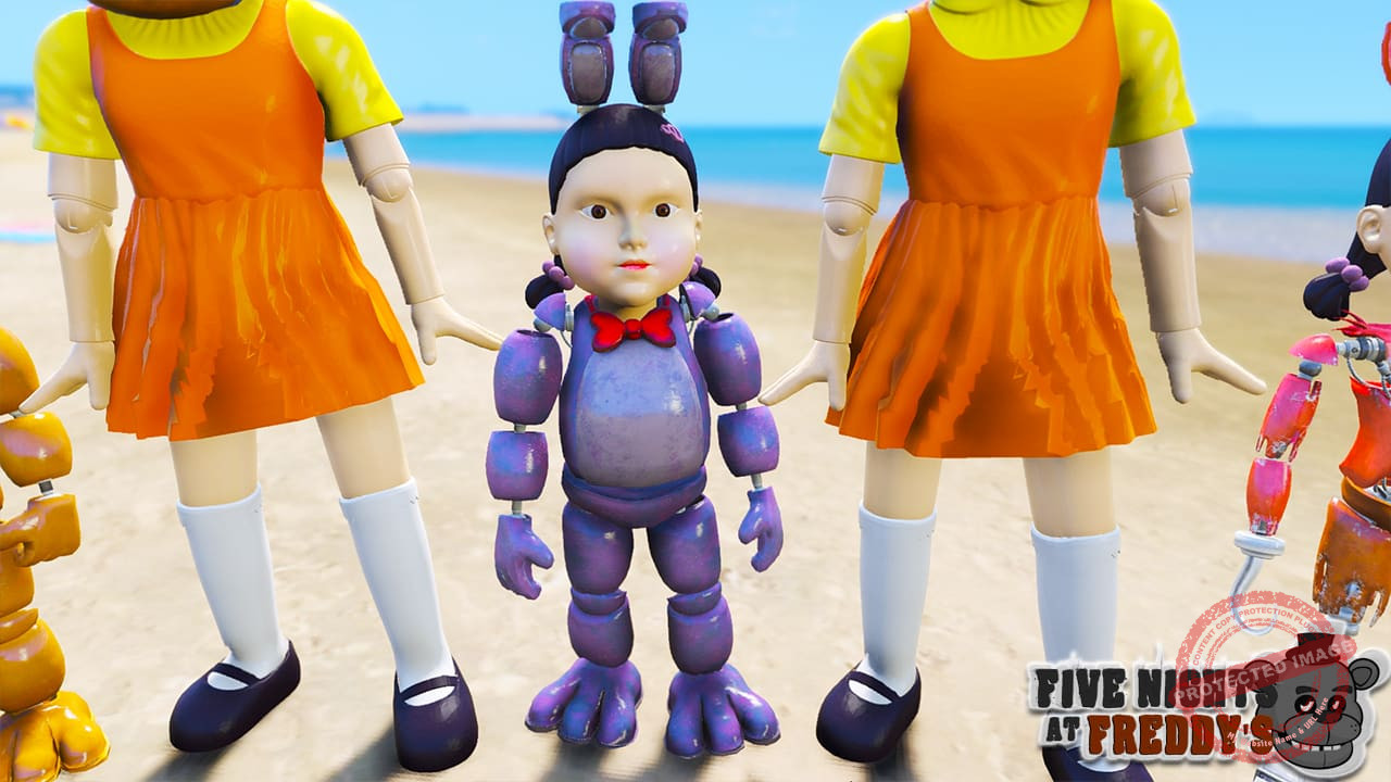 GTA 5 Mods FNAF Squid Game Doll Bundle