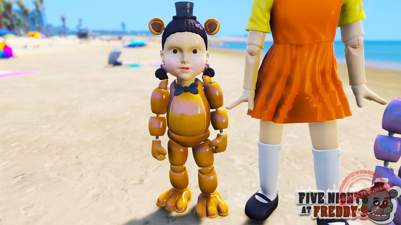 GTA 5 Mods FNAF Squid Game Doll Bundle