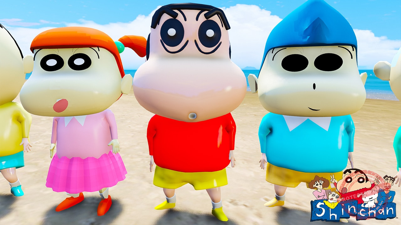 GTA 5 Mods Shin chan and Friends Bundle