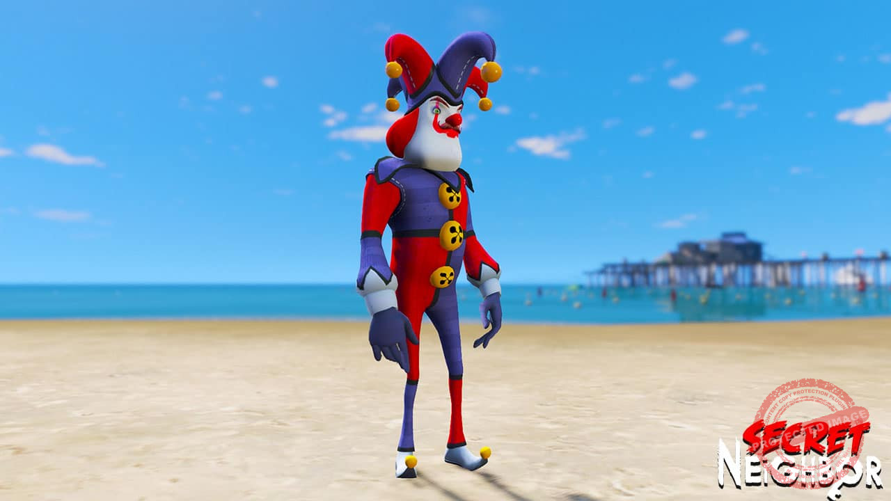 GTA 5 Mods Neighbor Harlequin in Secret Neighbors