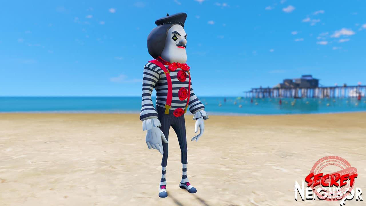 GTA 5 Mods Neighbor Mime in Secret Neighbors