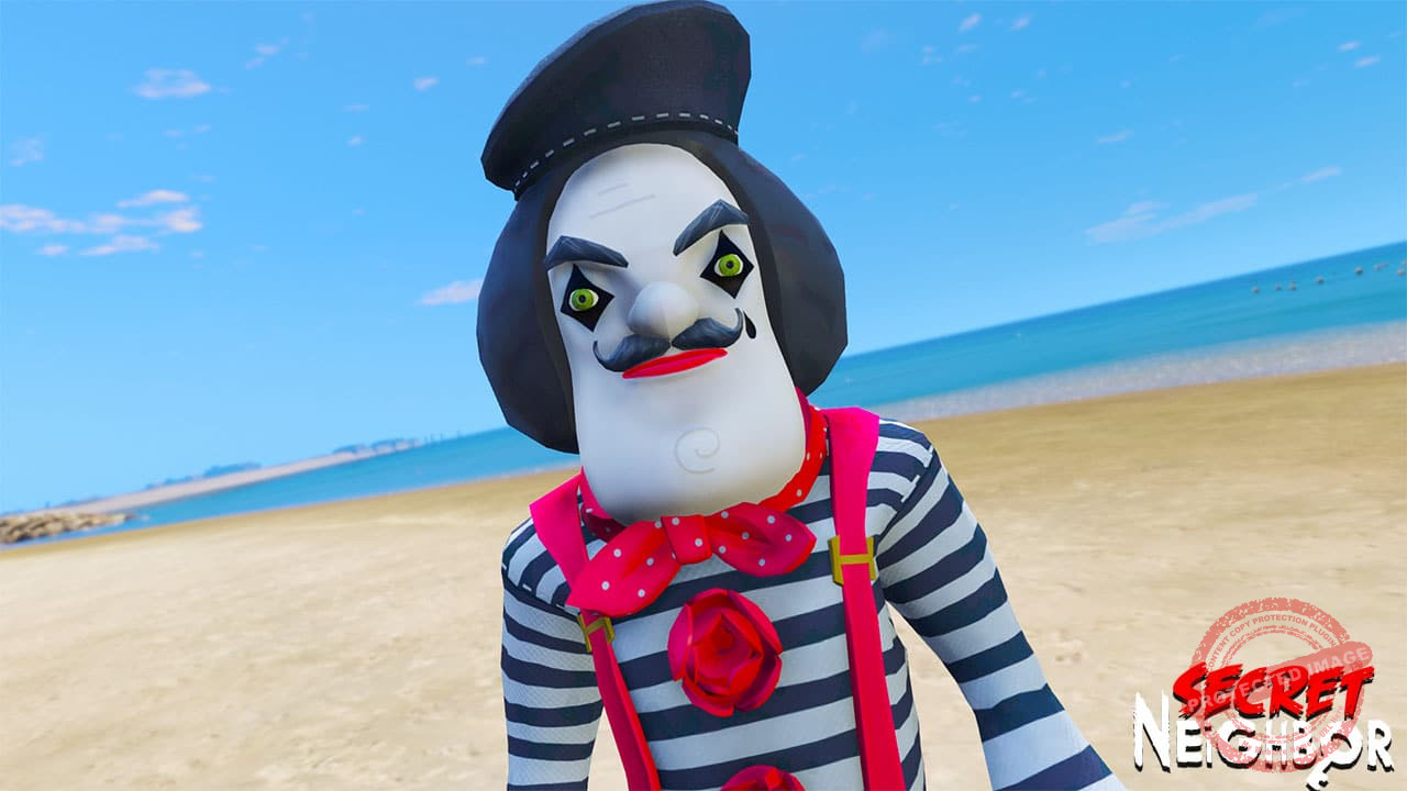GTA 5 Mods Neighbor Mime in Secret Neighbors