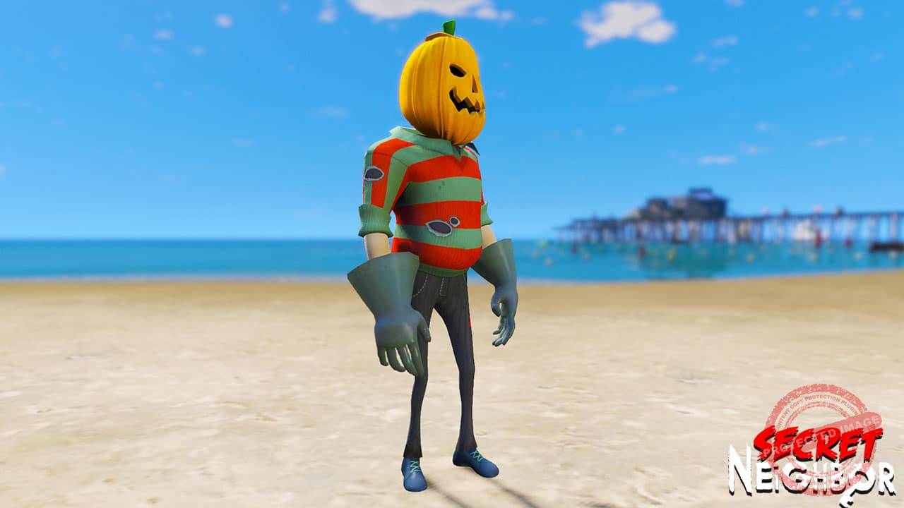 GTA 5 Mods Pumpkin in Secret Neighbors