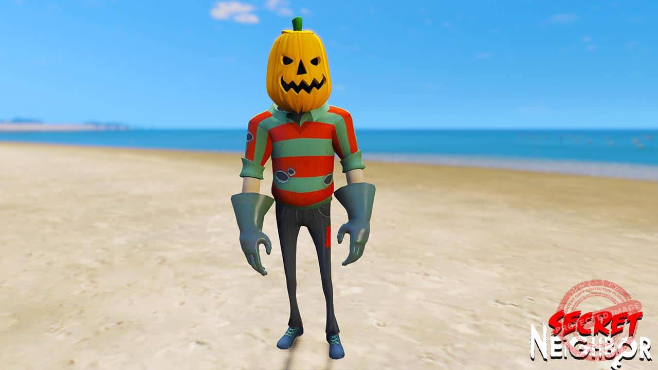 GTA 5 Mods Pumpkin in Secret Neighbors
