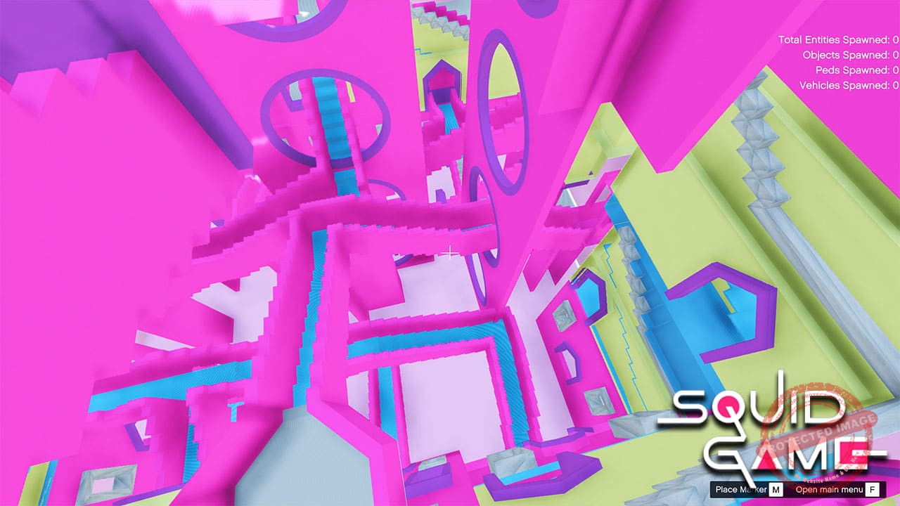 GTA 5 Mods Squid Game Stair Map