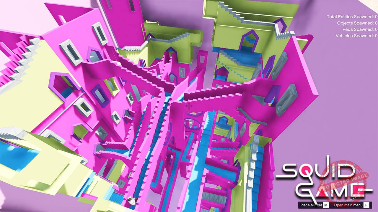 GTA 5 Mods Squid Game Stair Map