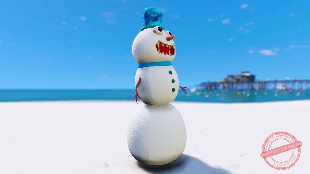 GTA 5 Mods Angry Snowman