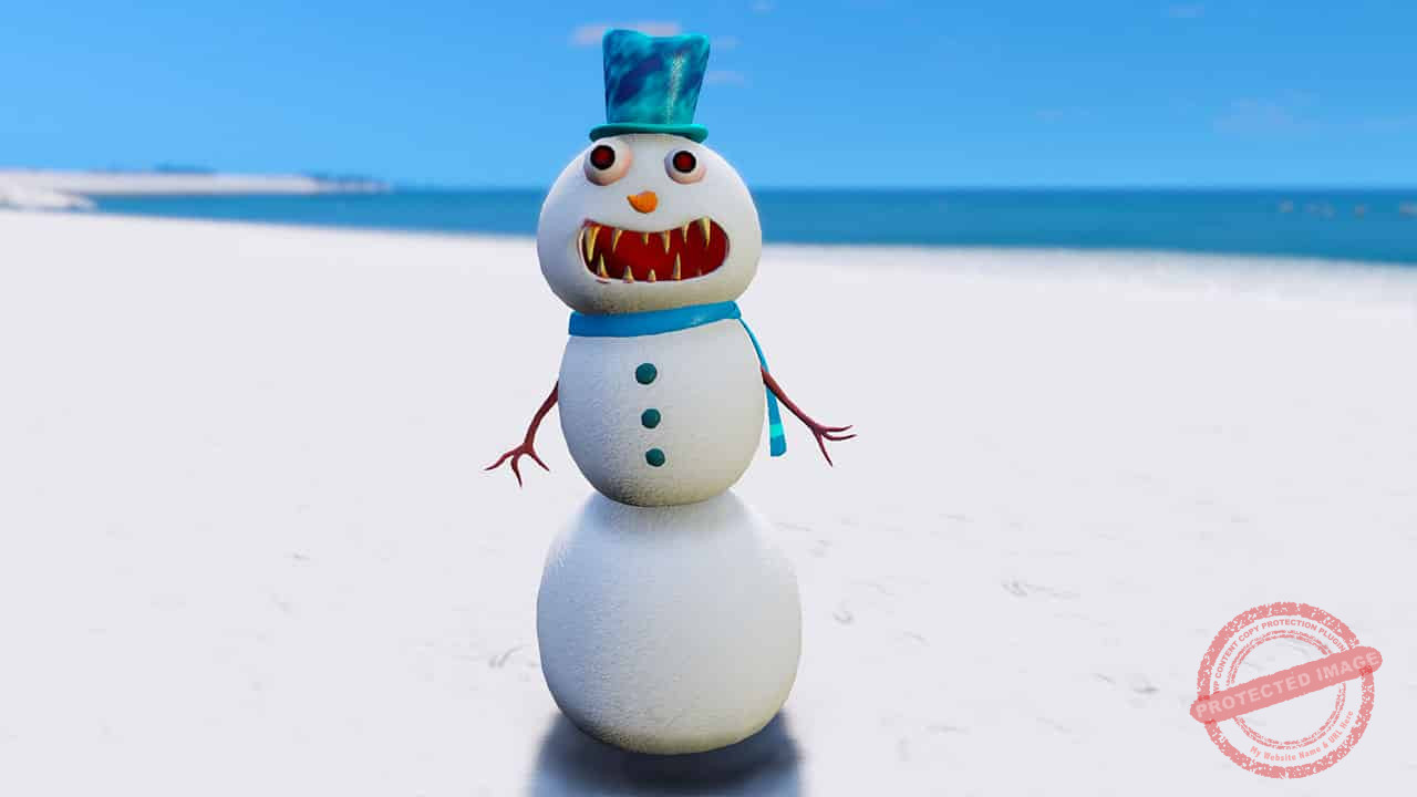 GTA 5 Mods Angry Snowman