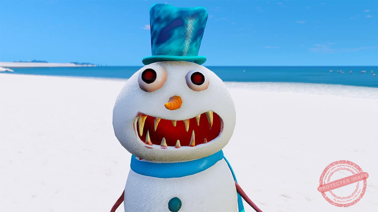 GTA 5 Mods Angry Snowman
