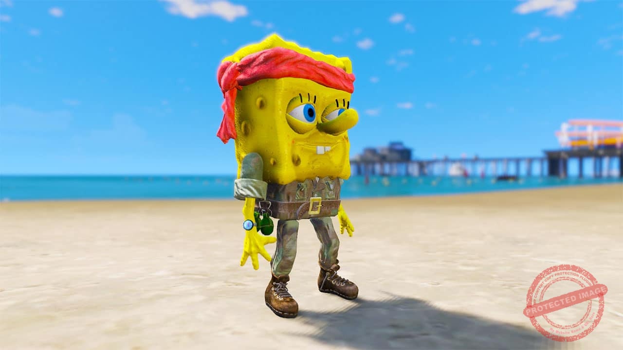 GTA 5 Mods Army Sponge Bob