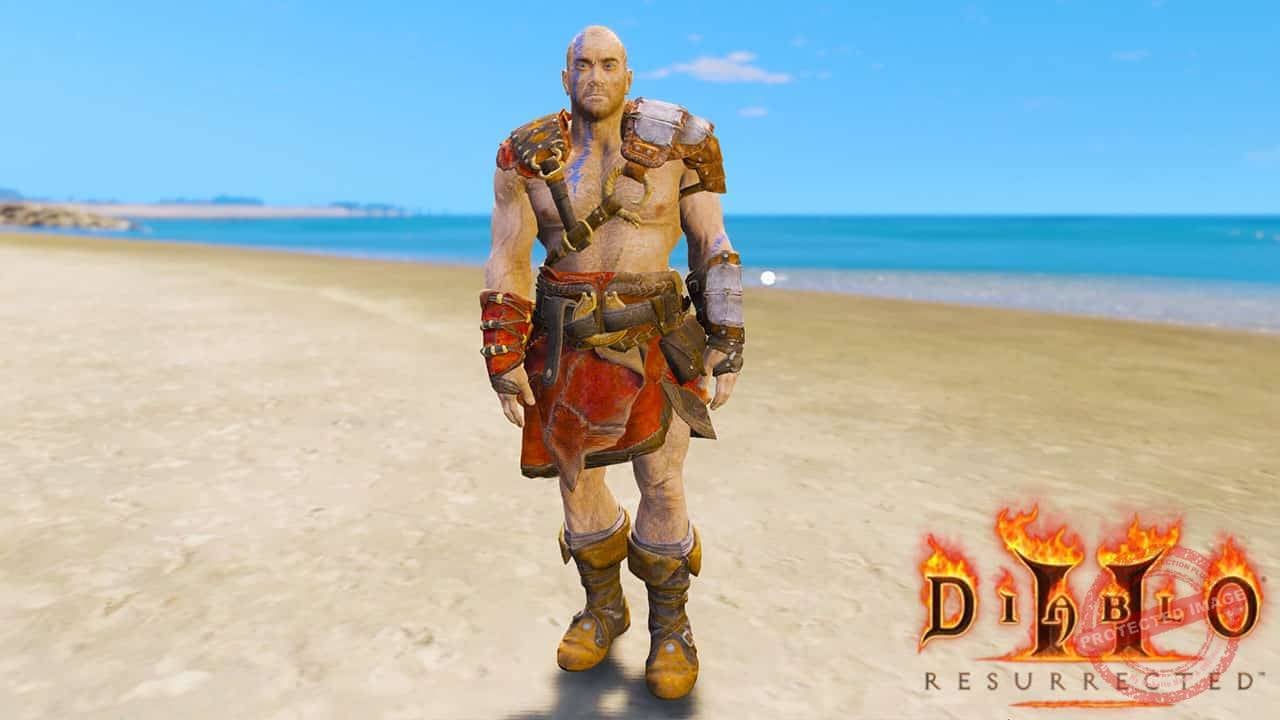 GTA 5 Mods Barbarian in Diablo 2 Resurrected