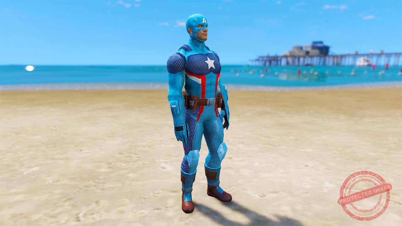 GTA 5 Mods Captain America (Civil War II)