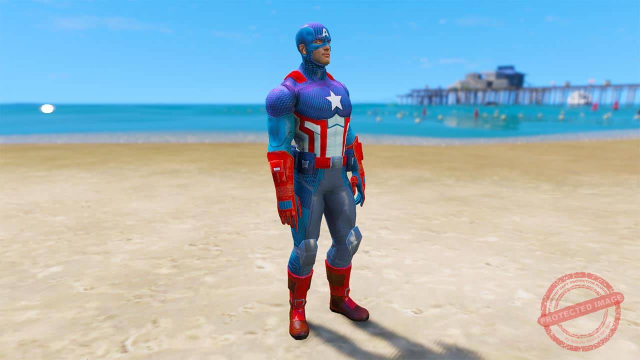 GTA 5 Mods Captain America (Civil War II Alt 2)
