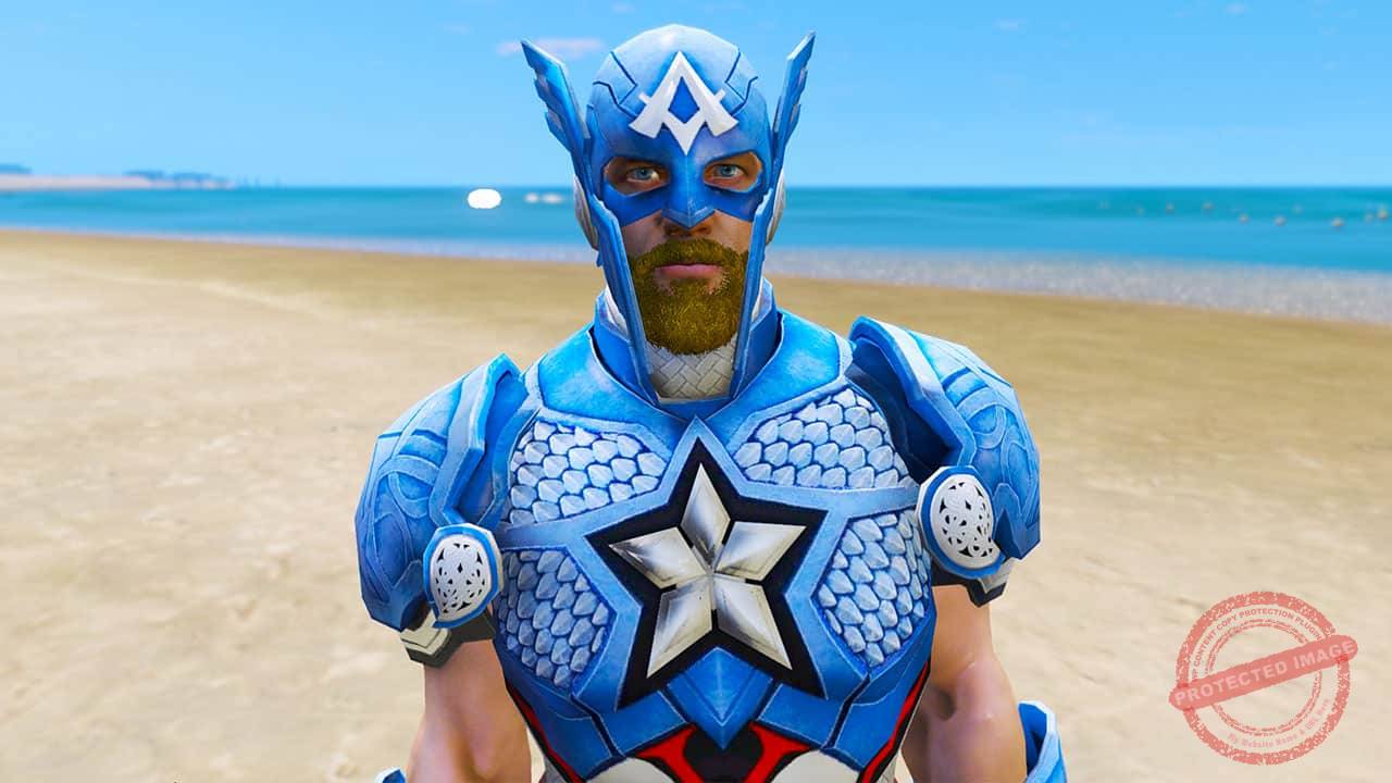 GTA 5 Mods Captain America (Midgardia)