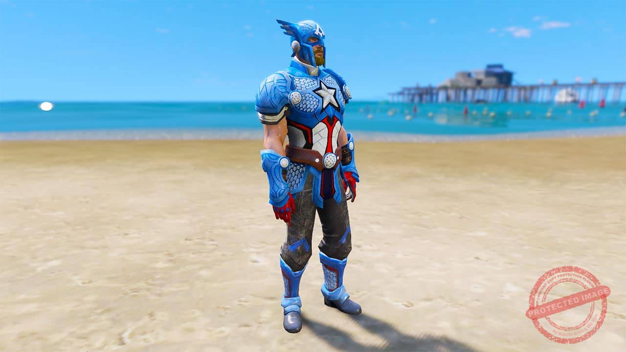 GTA 5 Mods Captain America (Midgardia)