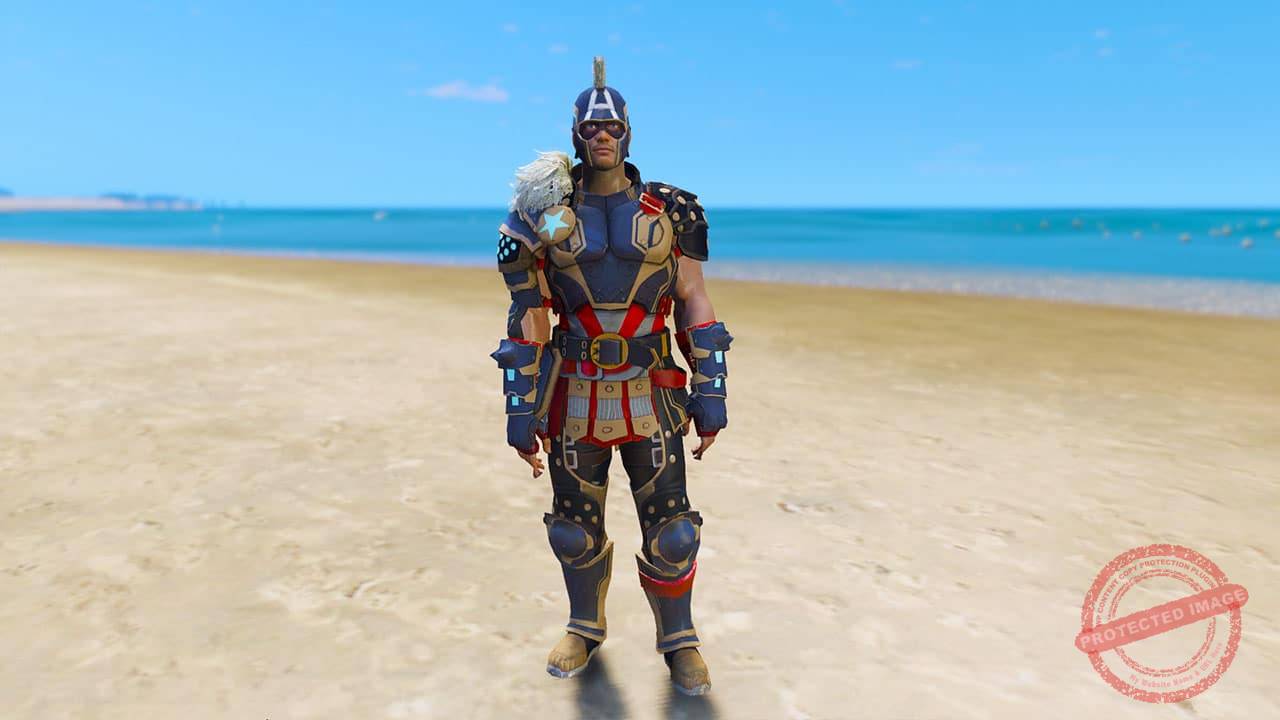 GTA 5 Mods Captain America (Sakaar Alt 2)
