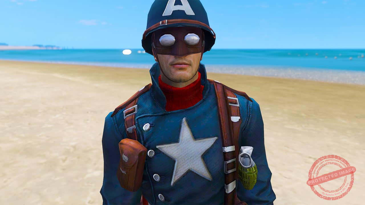 GTA 5 Mods Captain America (World War II)