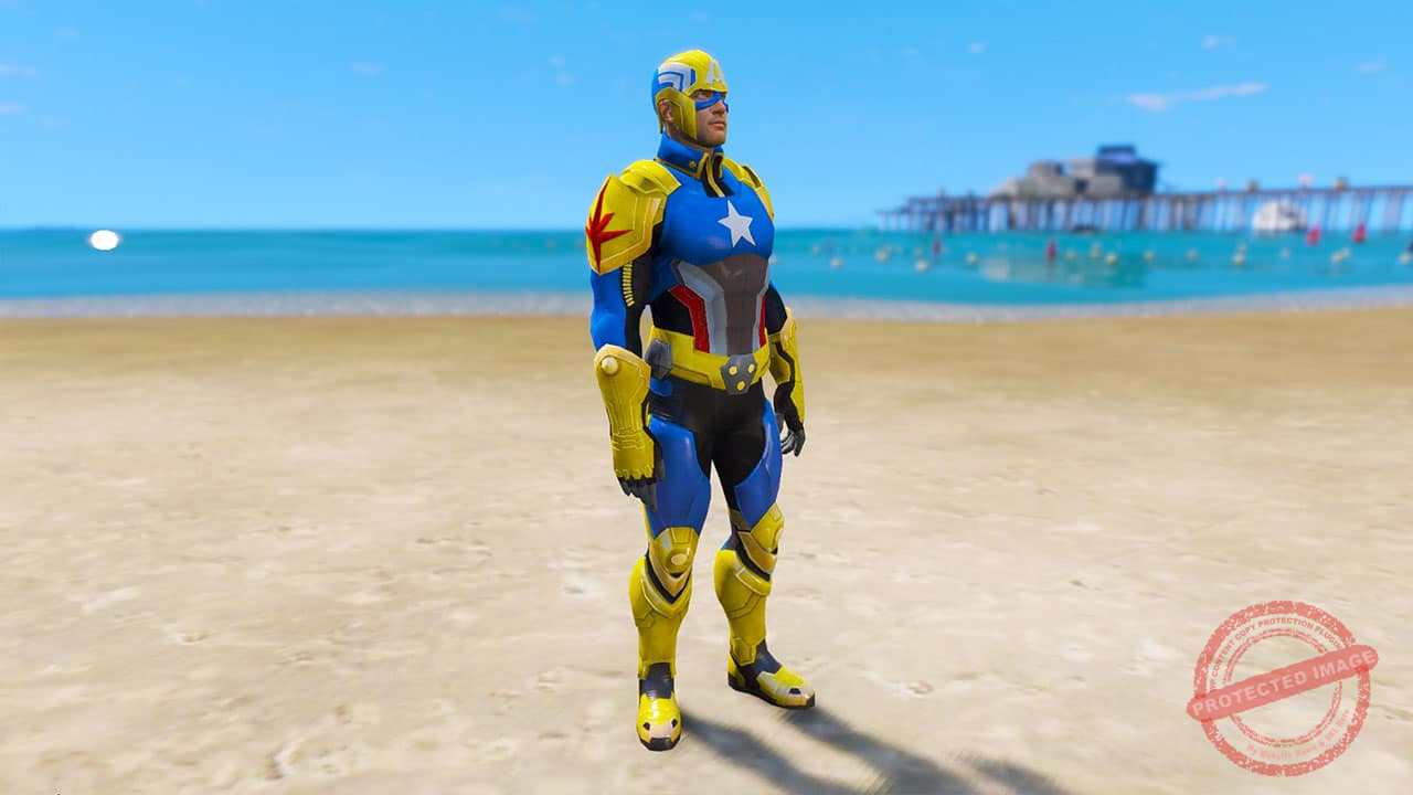GTA 5 Mods Captain America (Xandearth)